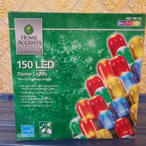 150 LED Dome LIGHTS,  49 ft 8in lighted length